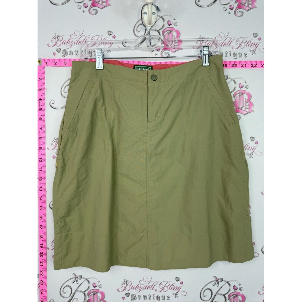 L.L. Bean skirt misses Olive A-Line Skirt with Side Pockets